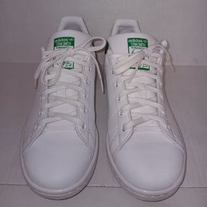 adidas Kids White and Green Sneakers